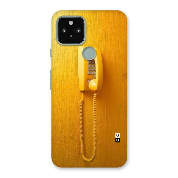 Aesthetic Yellow Telephone Back Case for Google Pixel 5