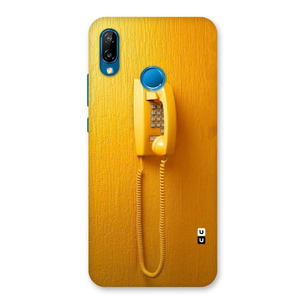 Aesthetic Yellow Telephone Back Case for Huawei P20 Lite