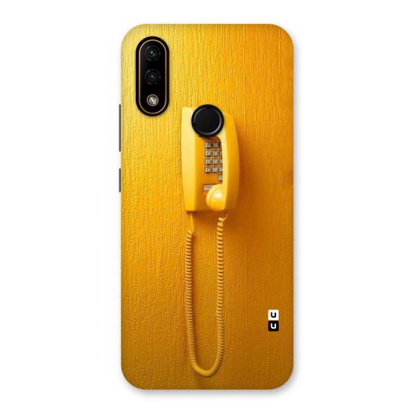 Aesthetic Yellow Telephone Back Case for Lenovo A6 Note