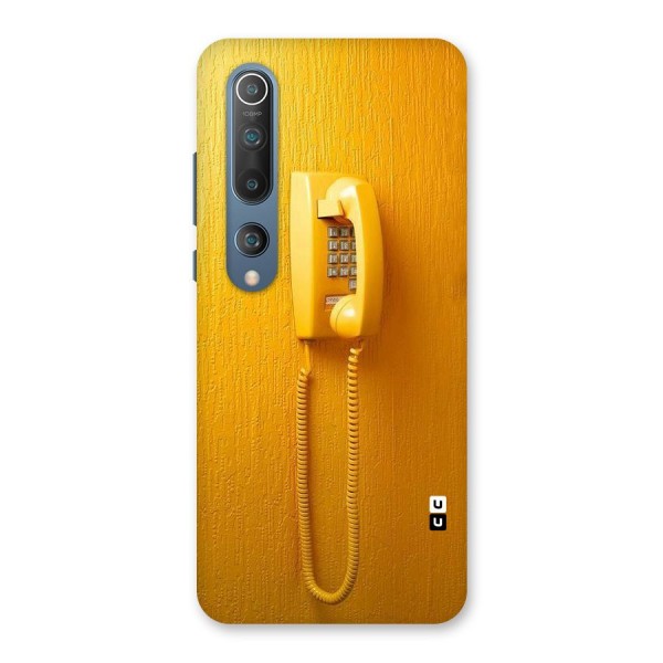 Aesthetic Yellow Telephone Back Case for Mi 10