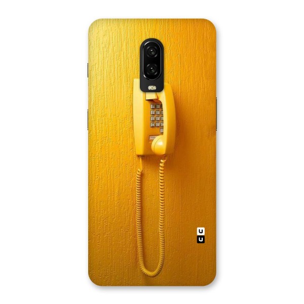 Aesthetic Yellow Telephone Back Case for OnePlus 6T