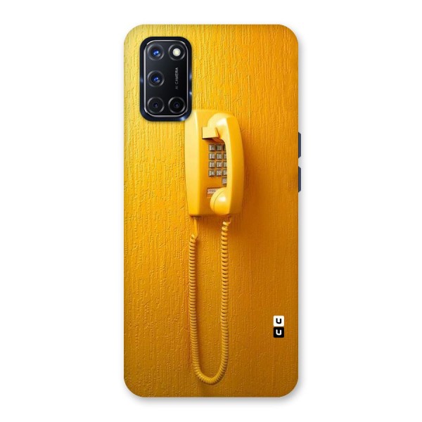 Aesthetic Yellow Telephone Back Case for Oppo A52