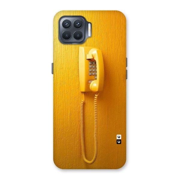 Aesthetic Yellow Telephone Back Case for Oppo F17 Pro