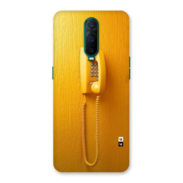 Aesthetic Yellow Telephone Back Case for Oppo R17 Pro