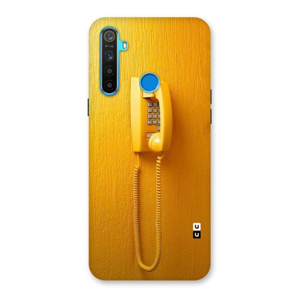 Aesthetic Yellow Telephone Back Case for Realme 5