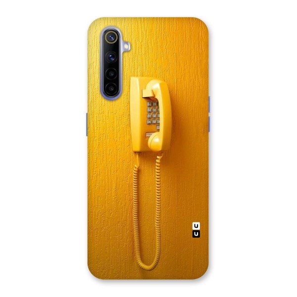 Aesthetic Yellow Telephone Back Case for Realme 6i