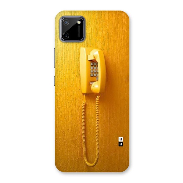 Aesthetic Yellow Telephone Back Case for Realme C11