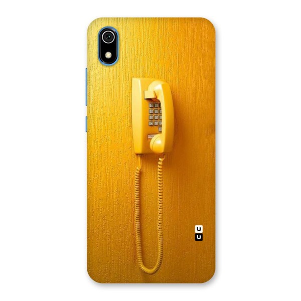 Aesthetic Yellow Telephone Back Case for Redmi 7A