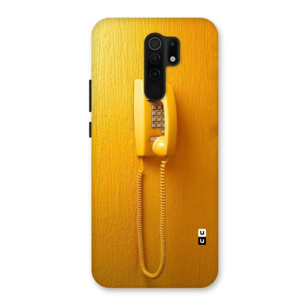 Aesthetic Yellow Telephone Back Case for Redmi 9 Prime