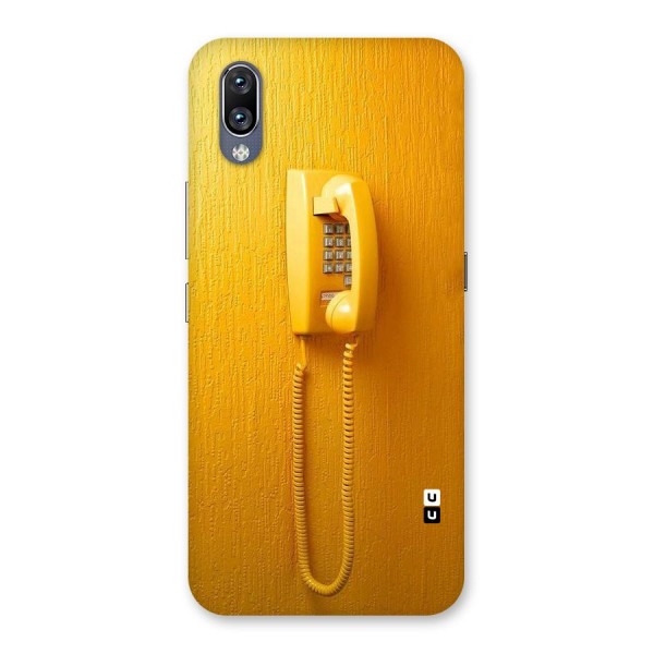 Aesthetic Yellow Telephone Back Case for Vivo NEX