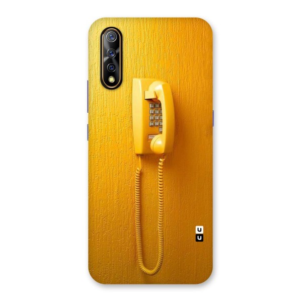 Aesthetic Yellow Telephone Back Case for Vivo S1