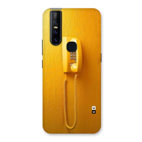 Aesthetic Yellow Telephone Back Case for Vivo V15