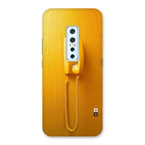 Aesthetic Yellow Telephone Back Case for Vivo V17 Pro