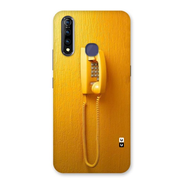 Aesthetic Yellow Telephone Back Case for Vivo Z1 Pro