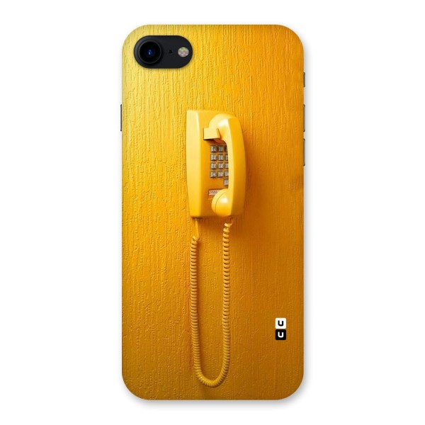 Aesthetic Yellow Telephone Back Case for iPhone SE 2020