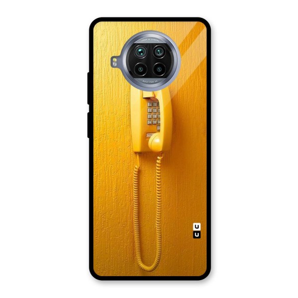 Aesthetic Yellow Telephone Glass Back Case for Mi 10i