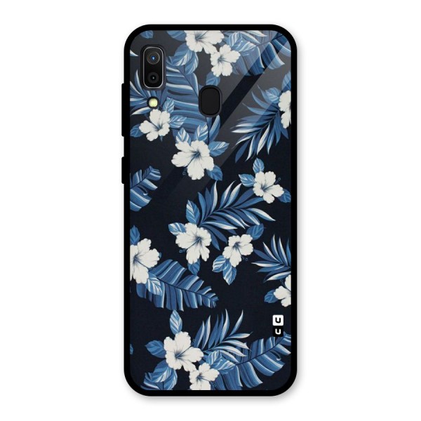 Aesthicity Floral Glass Back Case for Galaxy A30