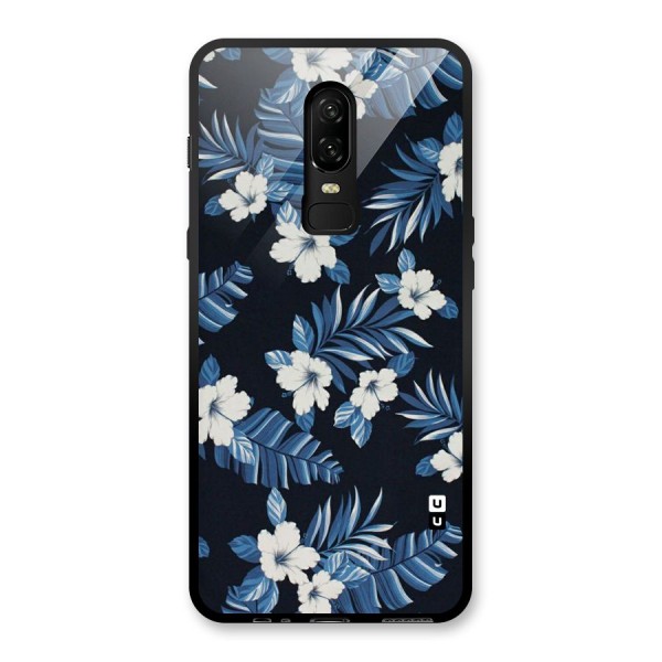 Aesthicity Floral Glass Back Case for OnePlus 6
