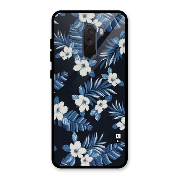 Aesthicity Floral Glass Back Case for Poco F1