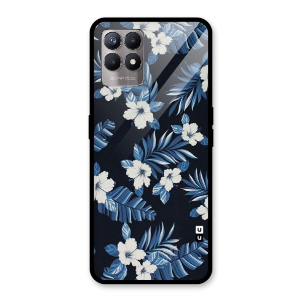 Aesthicity Floral Glass Back Case for Realme 8i