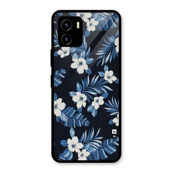 Aesthicity Floral Glass Back Case for Vivo Y15s