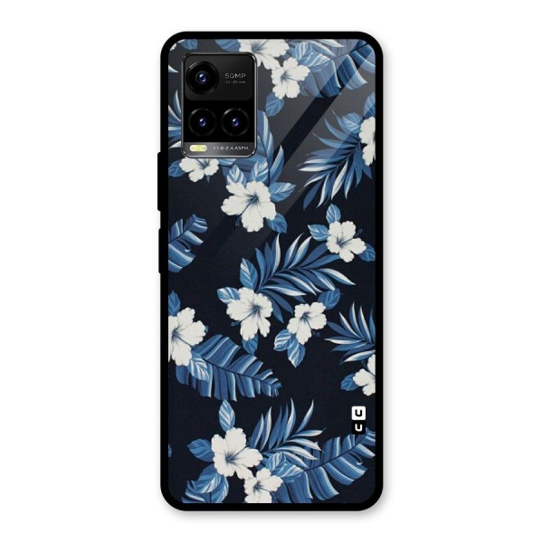 Aesthicity Floral Glass Back Case for Vivo Y21A