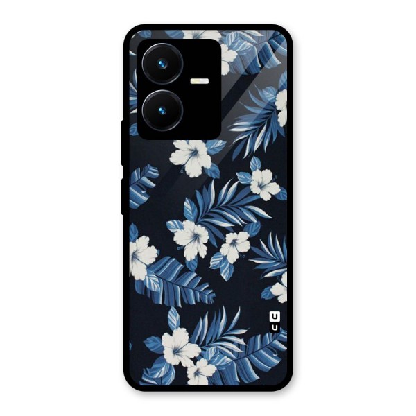 Aesthicity Floral Glass Back Case for Vivo Y22