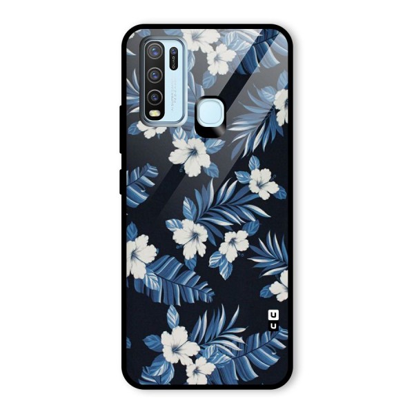 Aesthicity Floral Glass Back Case for Vivo Y30