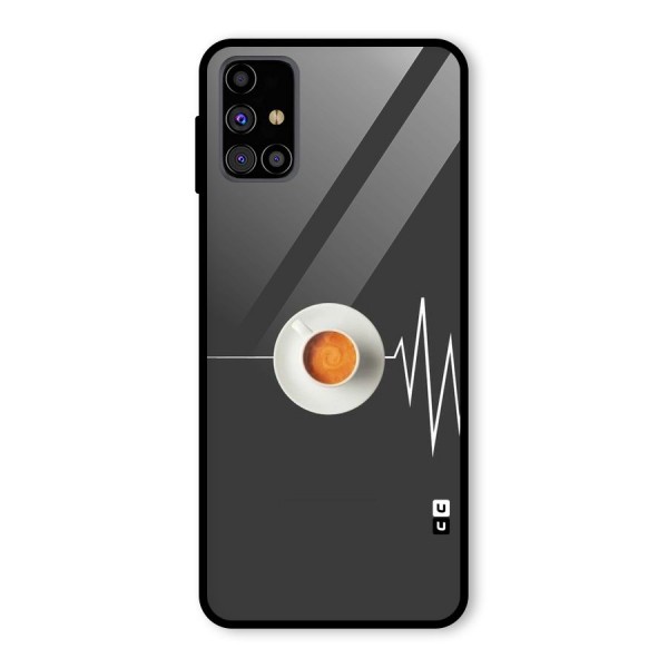 After Coffee Glass Back Case for Galaxy M31s