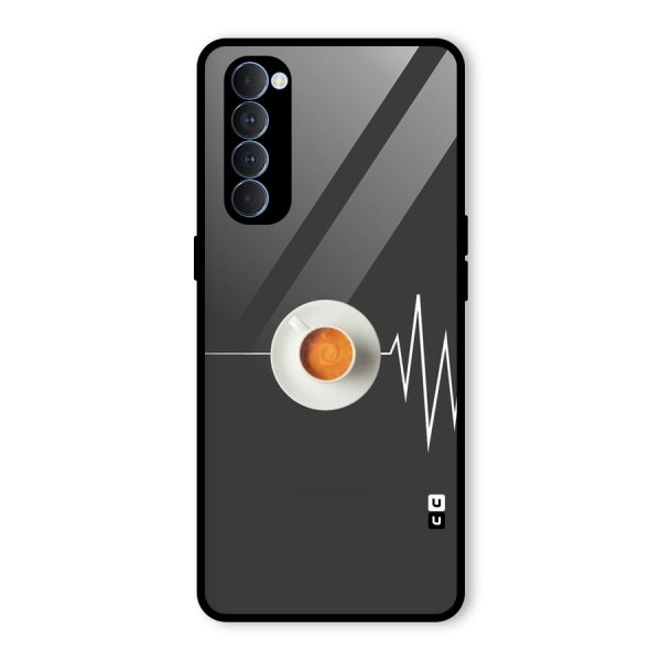 After Coffee Glass Back Case for Oppo Reno4 Pro