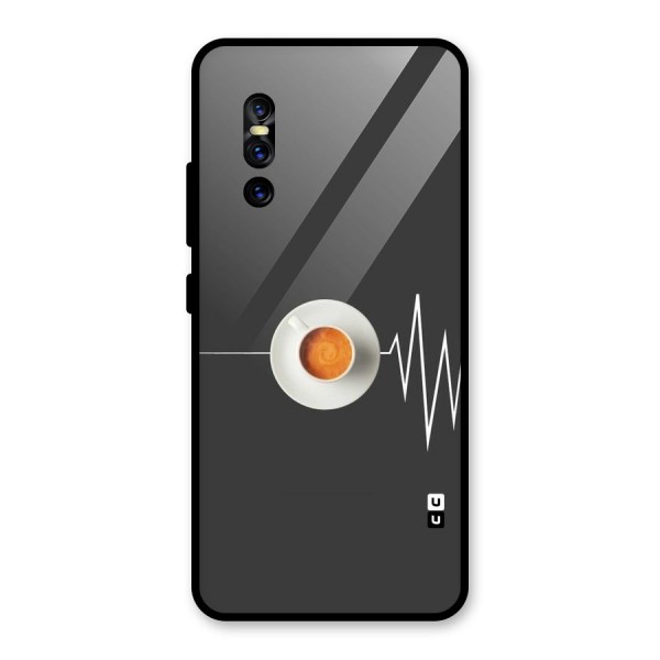 After Coffee Glass Back Case for Vivo V15 Pro