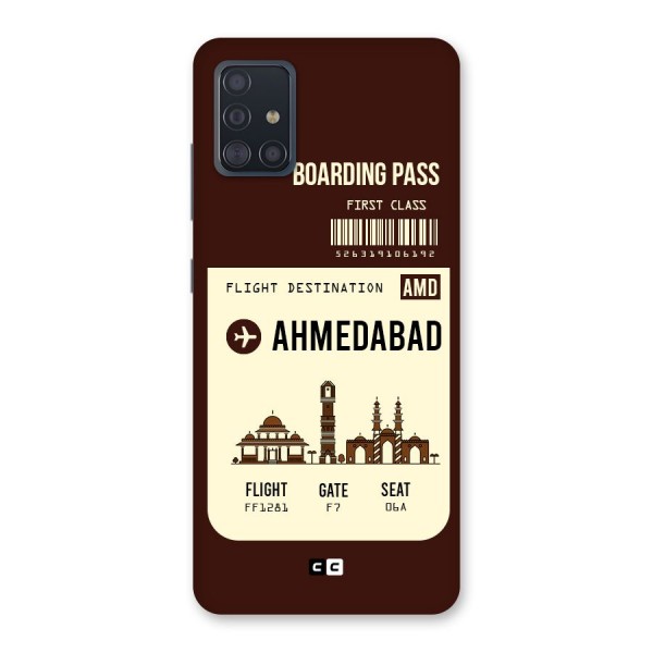 Ahmedabad Boarding Pass Back Case for Galaxy A51