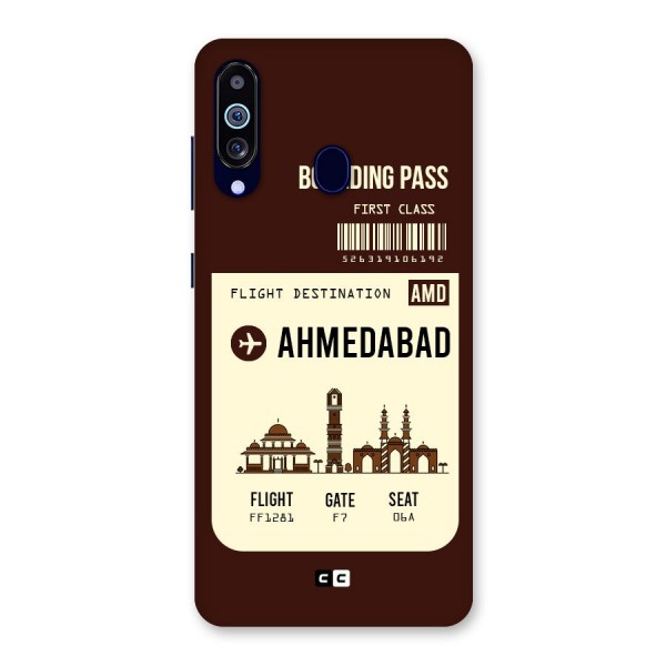 Ahmedabad Boarding Pass Back Case for Galaxy A60