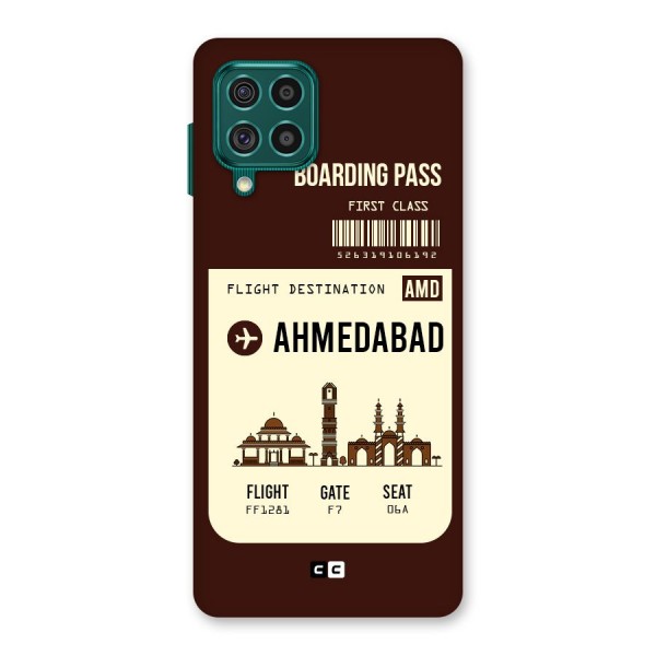 Ahmedabad Boarding Pass Back Case for Galaxy F62