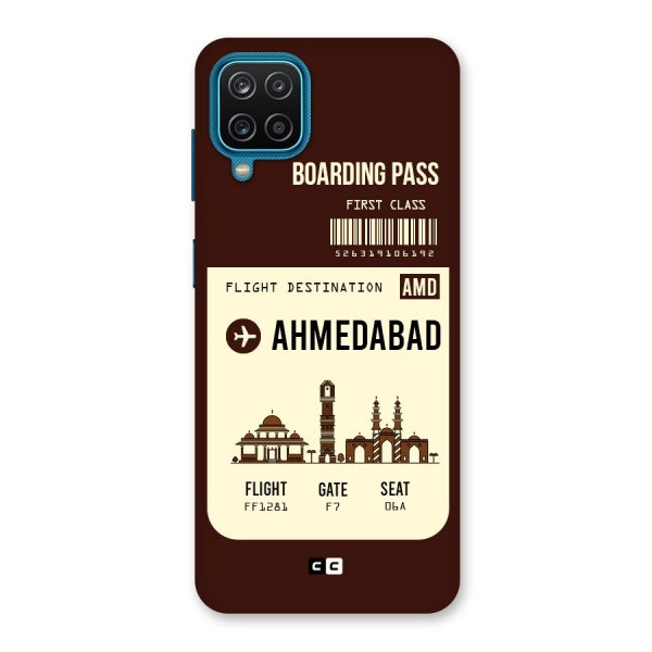 Ahmedabad Boarding Pass Back Case for Galaxy M12