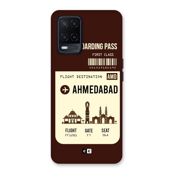 Ahmedabad Boarding Pass Back Case for Oppo A54