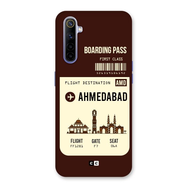 Ahmedabad Boarding Pass Back Case for Realme 6