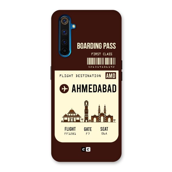 Ahmedabad Boarding Pass Back Case for Realme 6 Pro