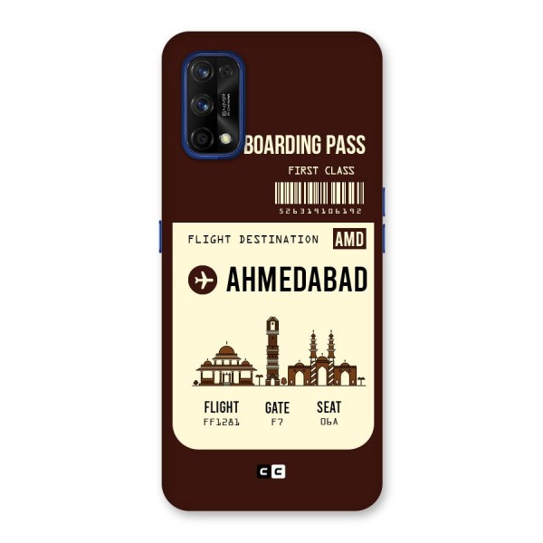 Ahmedabad Boarding Pass Back Case for Realme 7 Pro