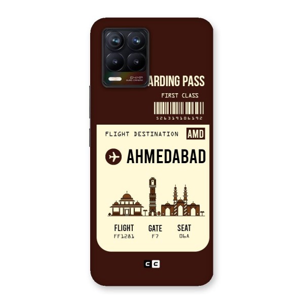 Ahmedabad Boarding Pass Back Case for Realme 8