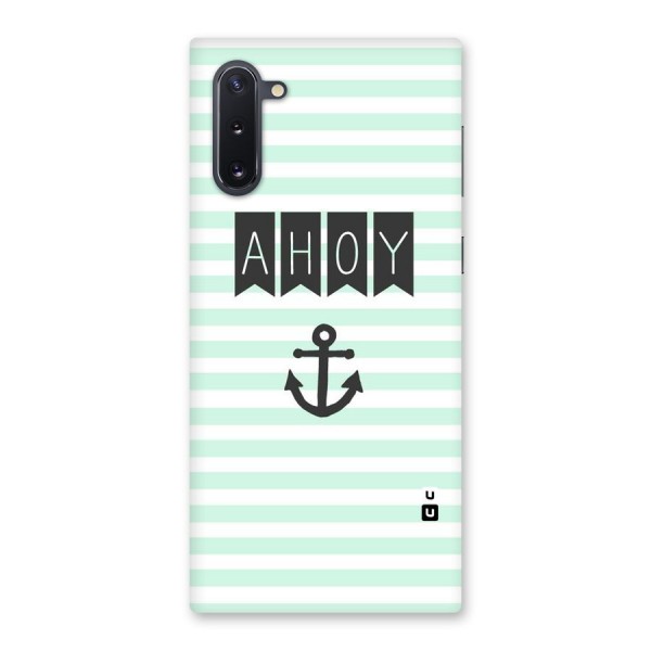 Ahoy Sailor Back Case for Galaxy Note 10