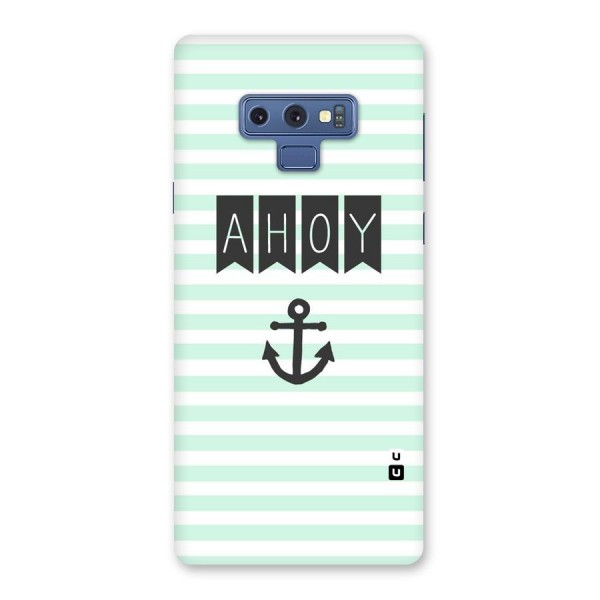 Ahoy Sailor Back Case for Galaxy Note 9