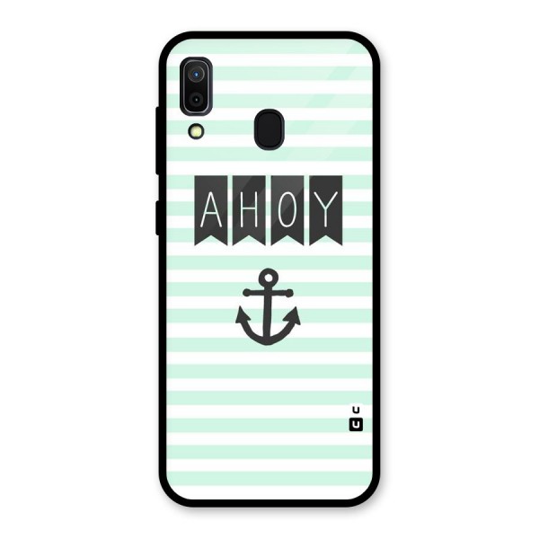 Ahoy Sailor Glass Back Case for Galaxy A30