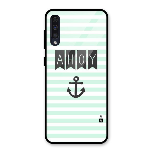 Ahoy Sailor Glass Back Case for Galaxy A50s