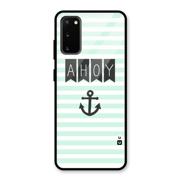 Ahoy Sailor Glass Back Case for Galaxy S20