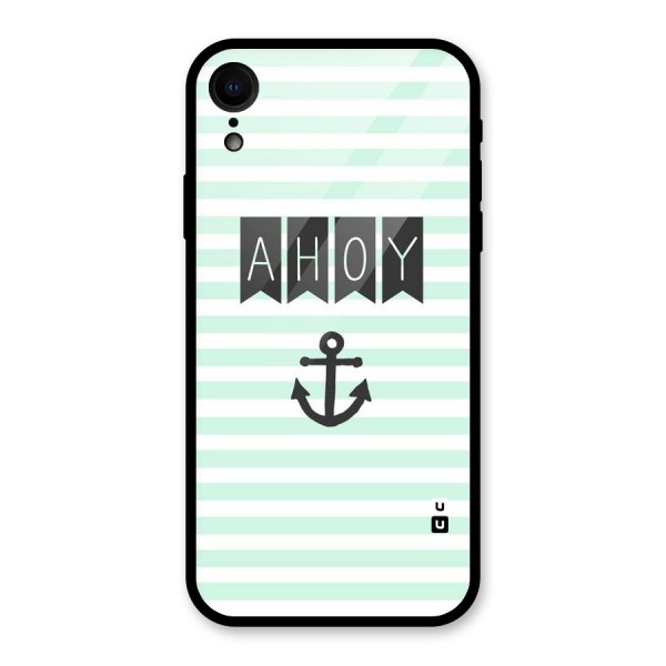 Ahoy Sailor Glass Back Case for XR