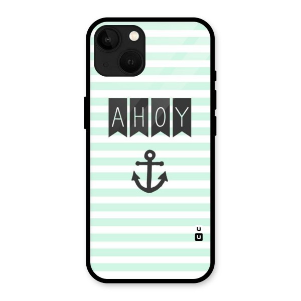 Ahoy Sailor Glass Back Case for iPhone 13