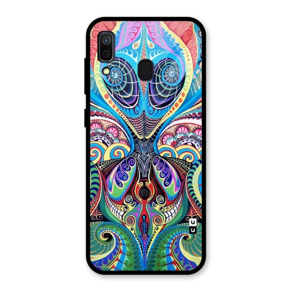 Alien Psychedelic Art Glass Back Case for Galaxy A30