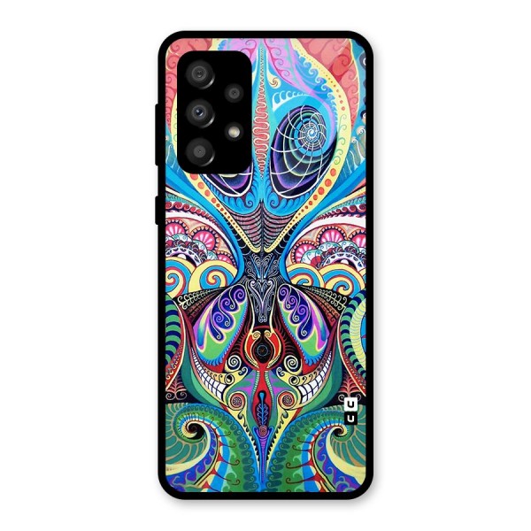 Alien Psychedelic Art Glass Back Case for Galaxy A32