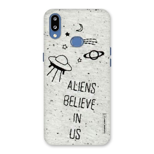 Aliens Believe In Us Back Case for Galaxy M01s